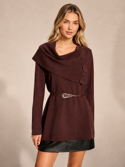 LONG SLEEVE BUTTON DETAIL JUMPER