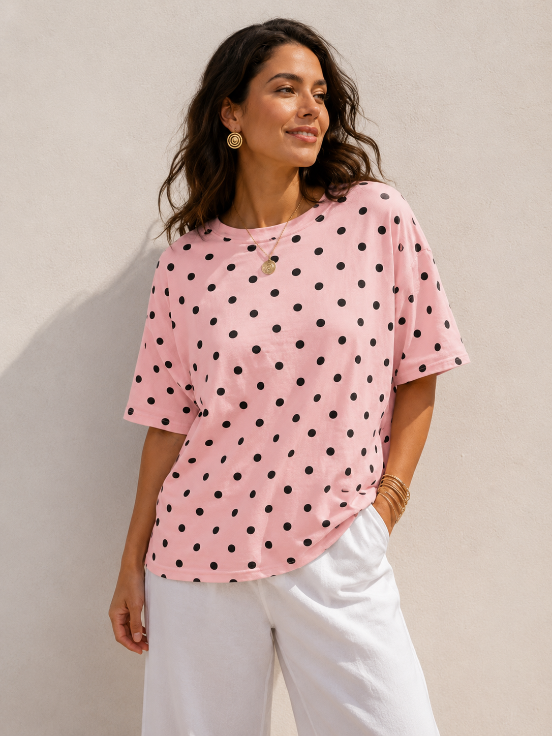 SPOTTY COTTON TOP