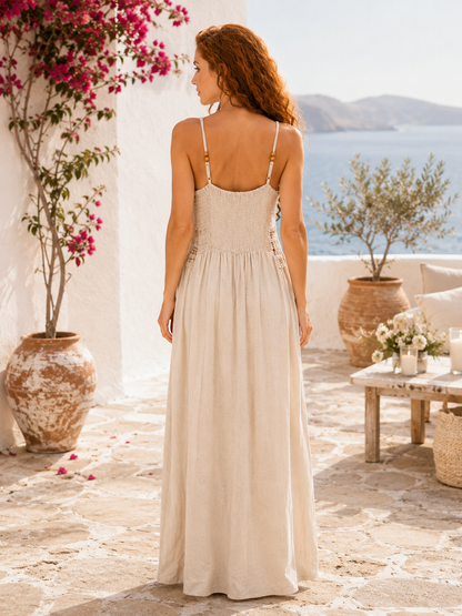 adjustable strap maxi dress KLD Matte Crepe Adjustable Strap Maxi Dress Black / S