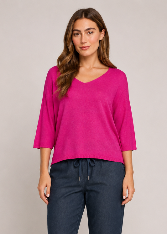 V-NECK SHORT SLEEVE TOP