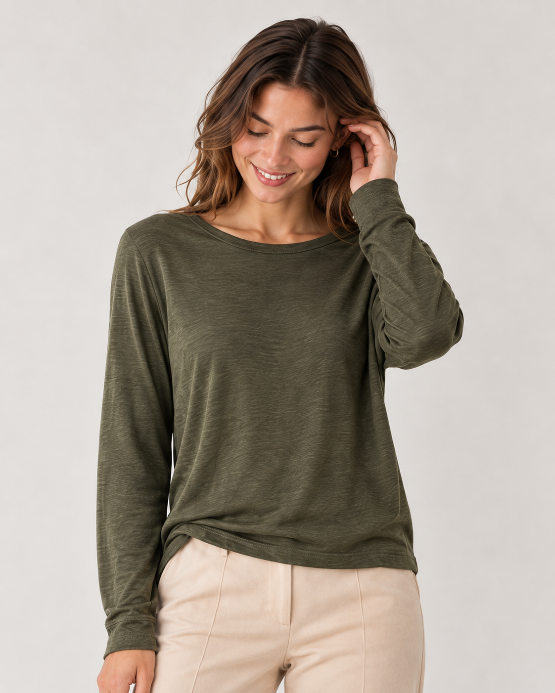 CASHMERE BLEND LAYERING TOP