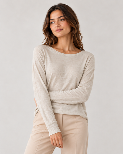 CASHMERE BLEND LAYERING TOP