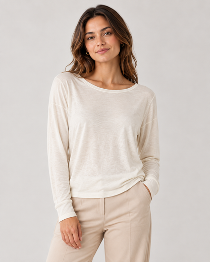 CASHMERE BLEND LAYERING TOP