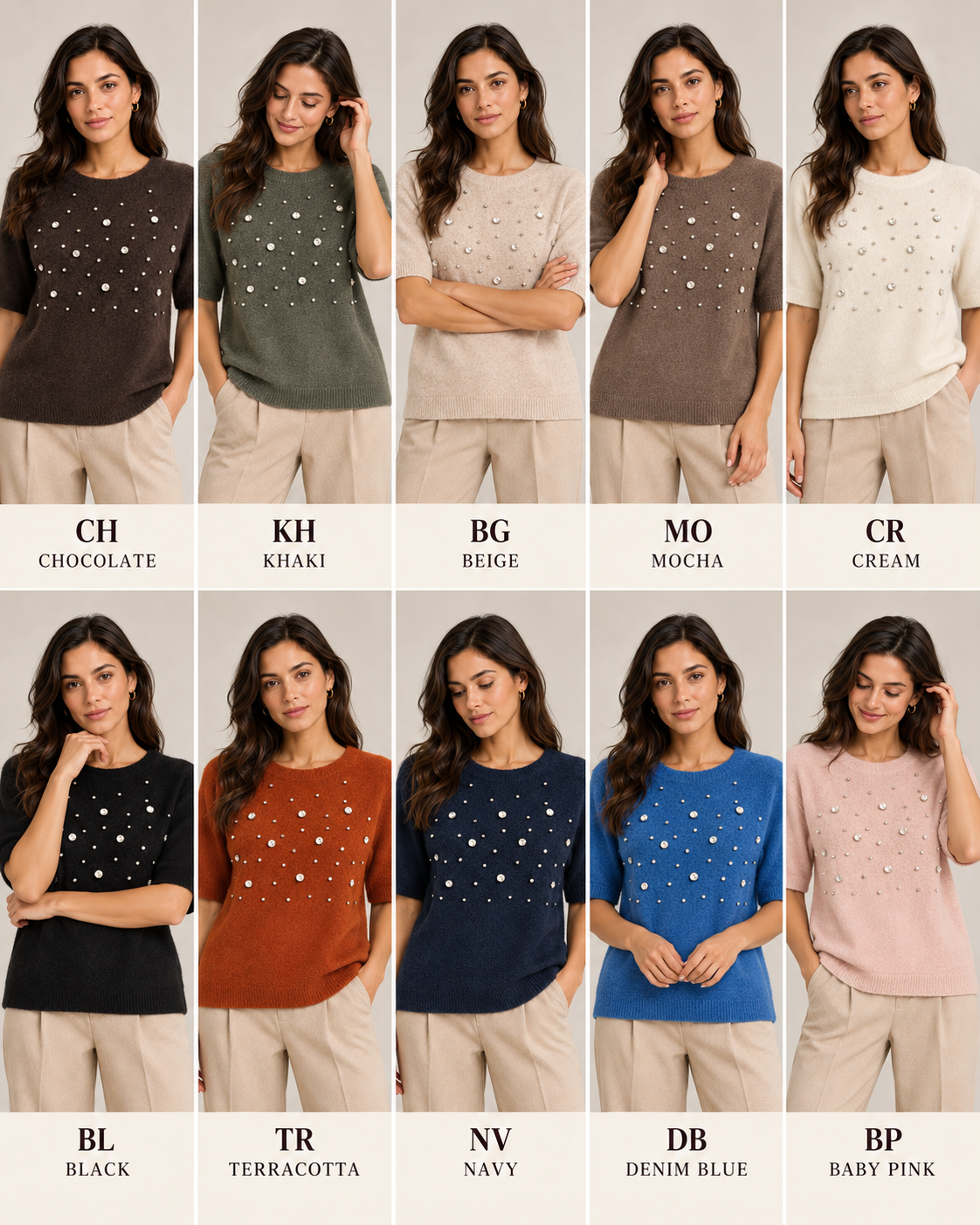 SCOOP DIAMOND HALF SLEEVE JUMPER