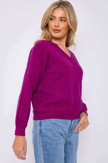V-NECK DETAIL JUMPER