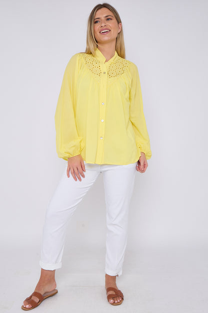 ANGLAISE BUTTON THROUGH TOP