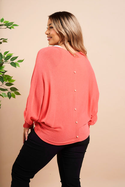 PLAIN BATWING JUMPER