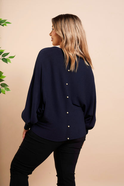 PLAIN BATWING JUMPER