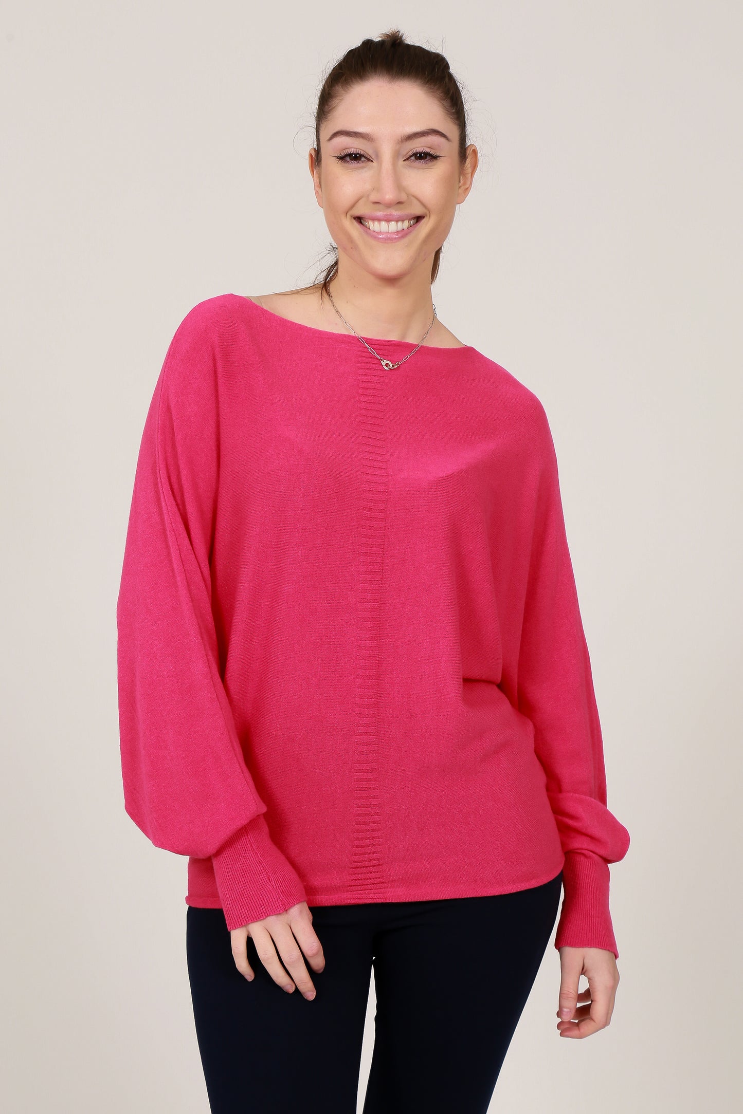PLAIN BATWING JUMPER