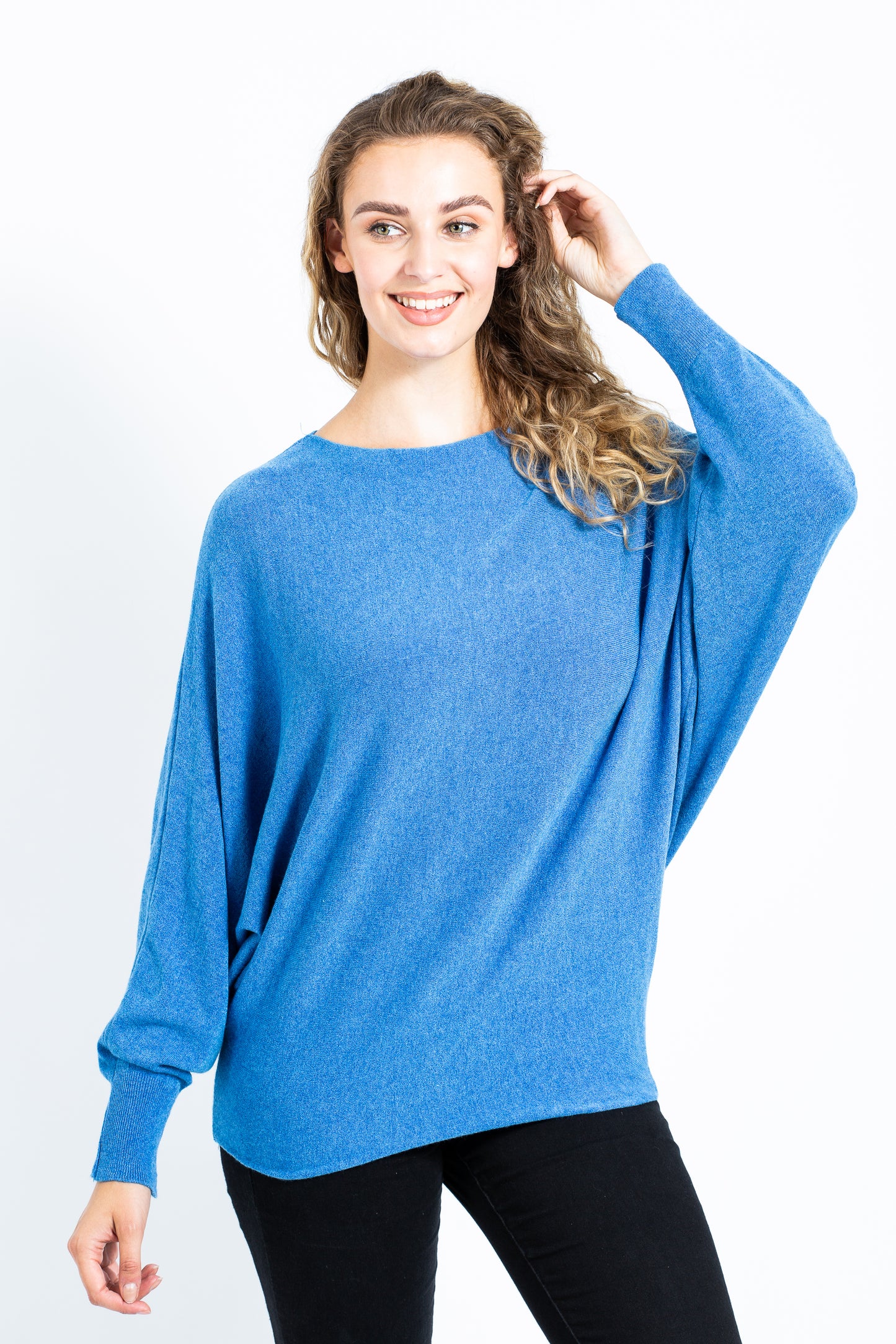 PLAIN BATWING JUMPER