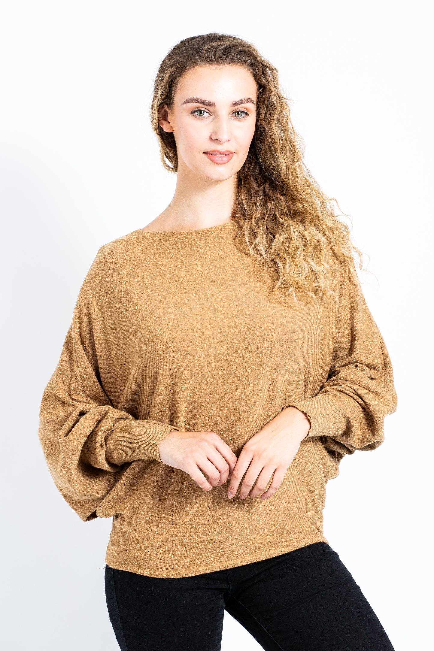 PLAIN BATWING JUMPER