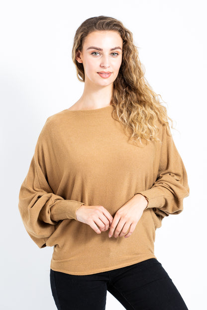 PLAIN BATWING JUMPER