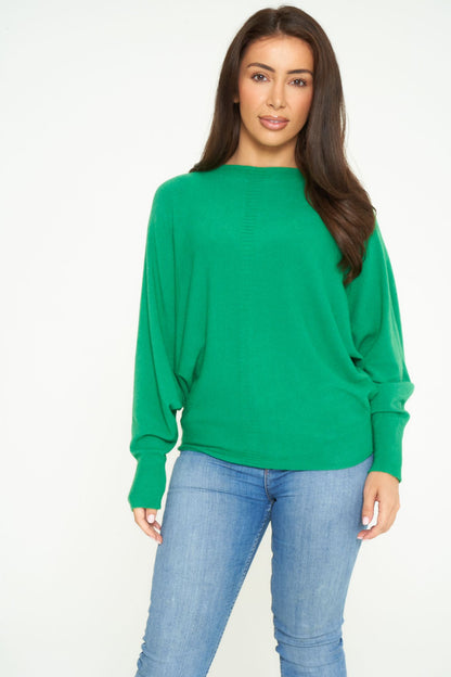 PLAIN BATWING JUMPER