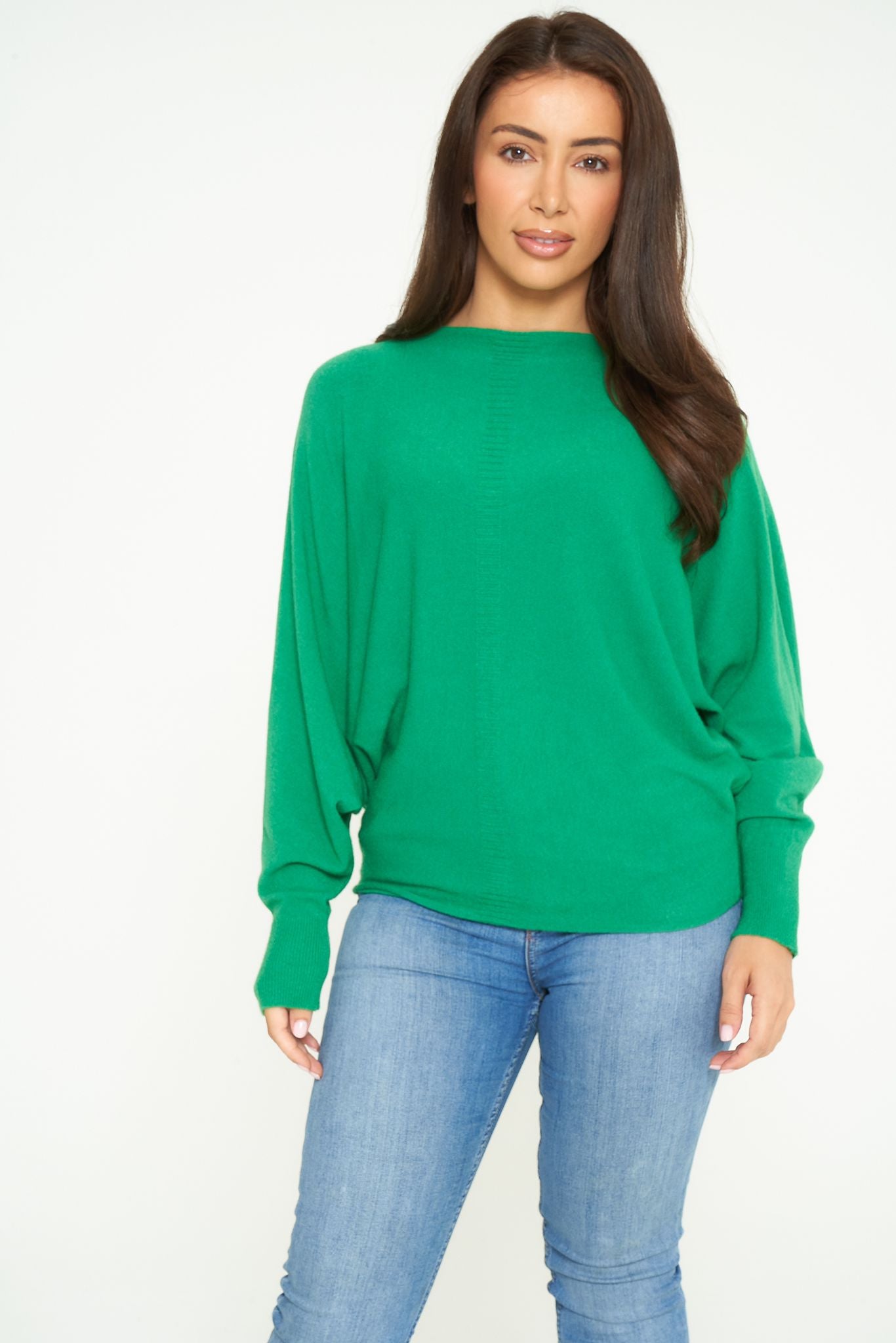 PLAIN BATWING JUMPER