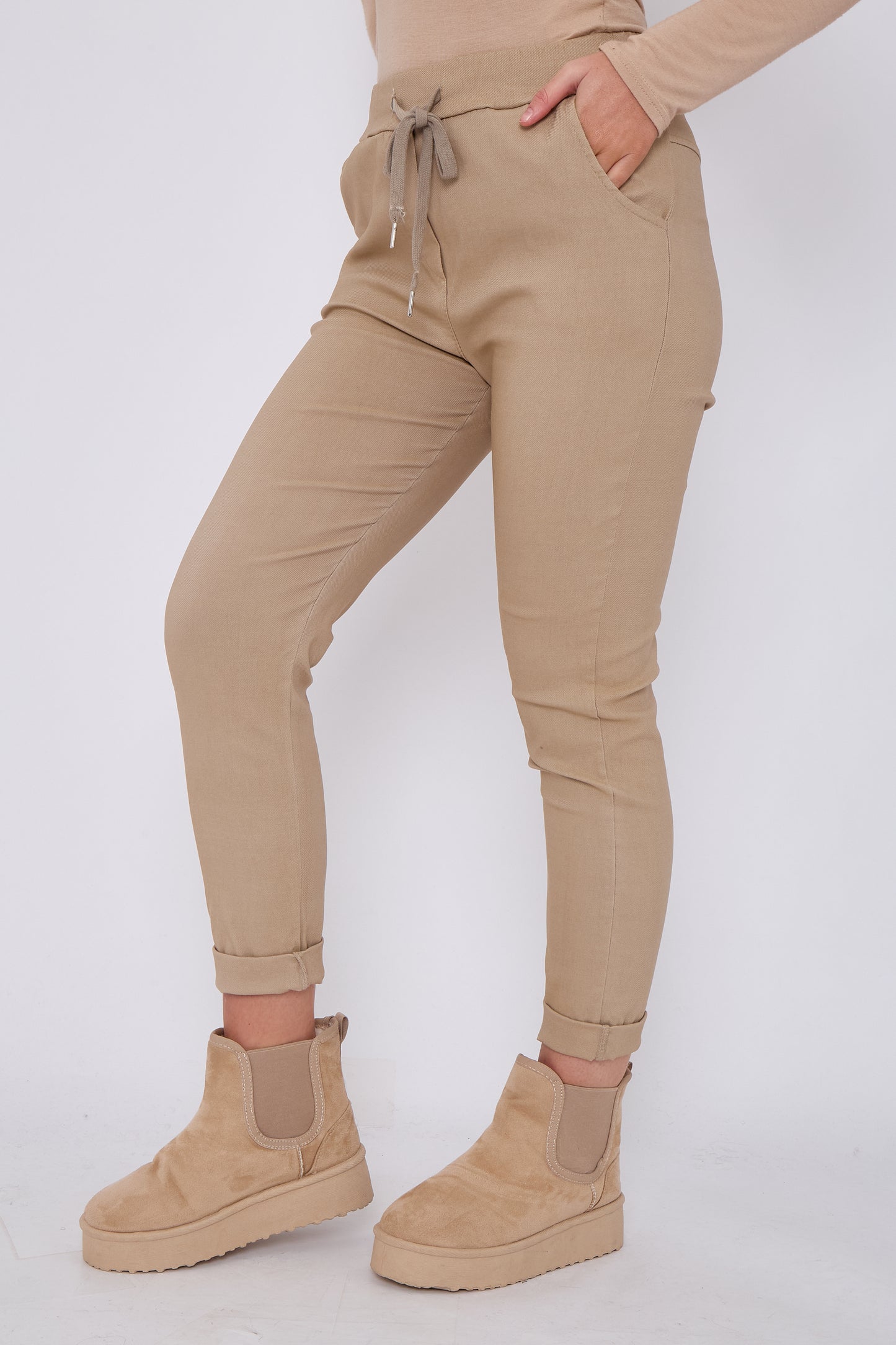 PLAIN MAGIC STRETCH TROUSERS