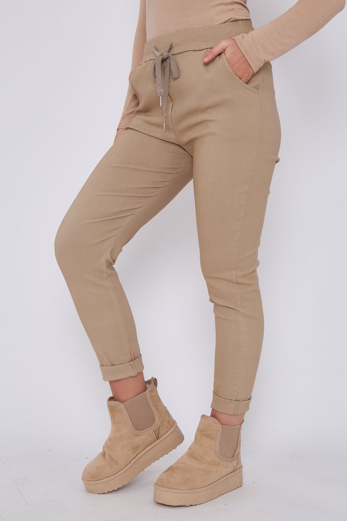 PLAIN MAGIC STRETCH TROUSERS
