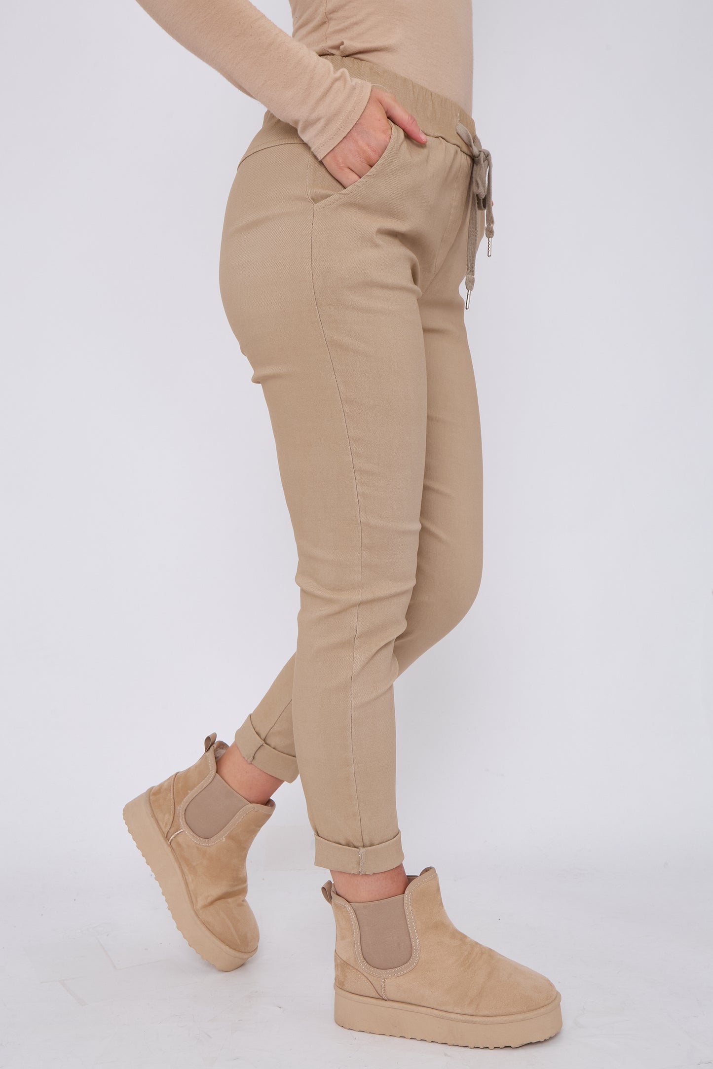 PLAIN MAGIC STRETCH TROUSERS
