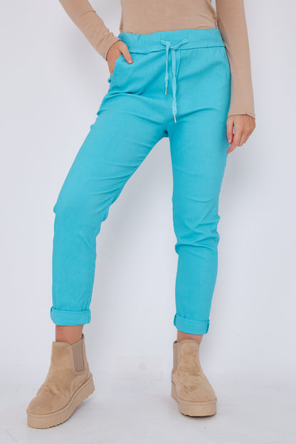 PLAIN MAGIC STRETCH TROUSERS