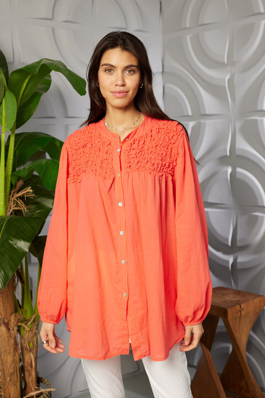 BUBBLE COTTON SHIRT