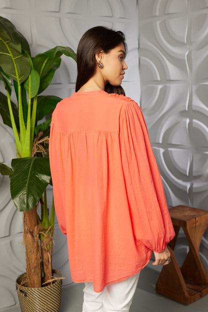 BUBBLE COTTON SHIRT