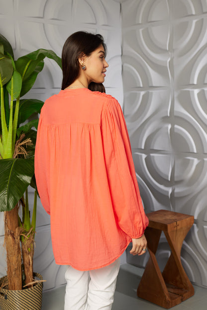 BUBBLE COTTON SHIRT