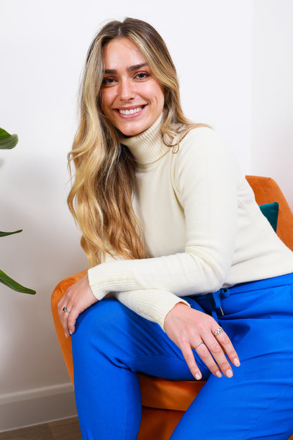 POLO NECK SOFT KNITTED JUMPER