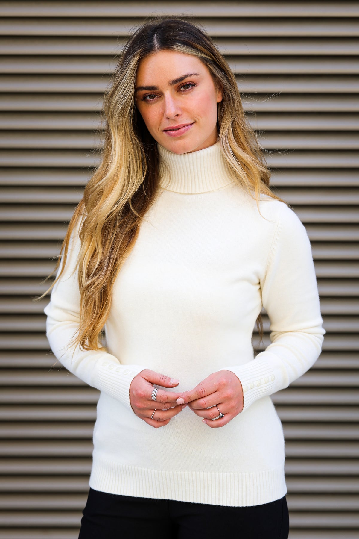EXTRA LARGE POLO NECK JUMPER