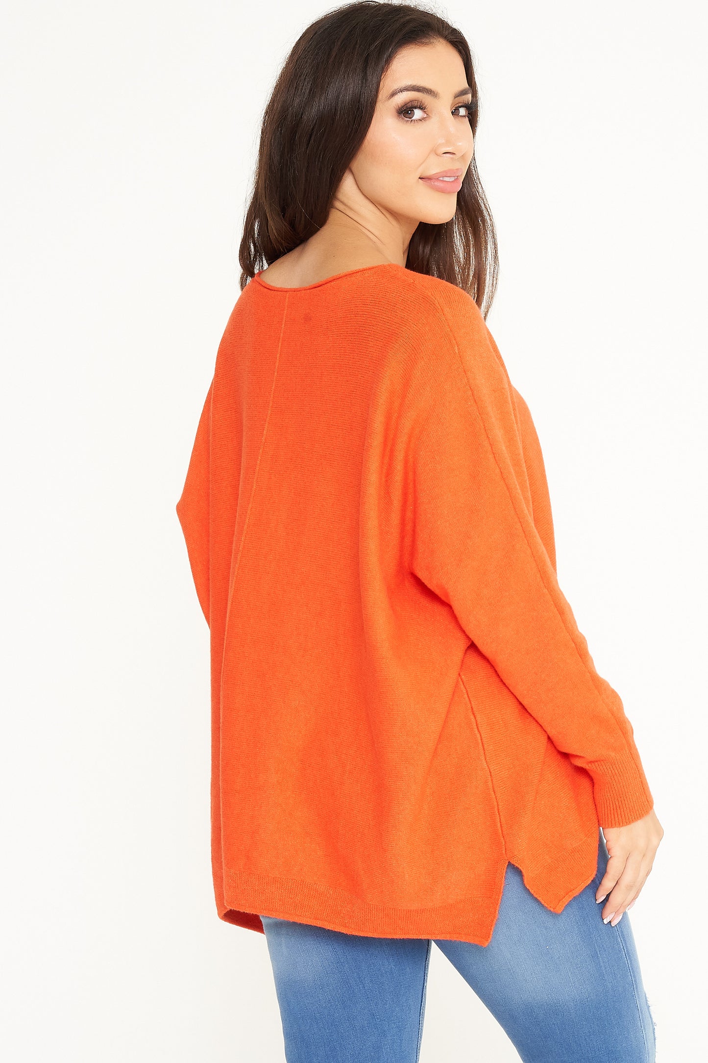 SCOOP RELAXED FIT RIBBED JUMPER