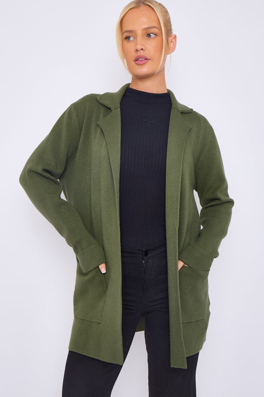 TWO POCKETS OPEN FRONT JACKET