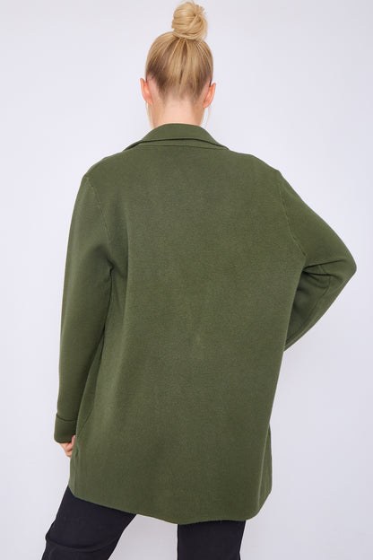 TWO POCKETS OPEN FRONT JACKET