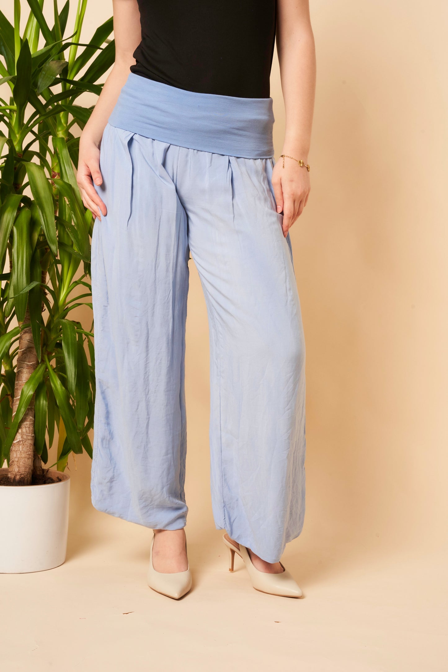PUFFBALL LINED COTTON TROUSER [PK-4]