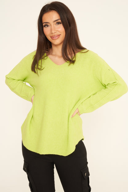 ULTRASOFT V-NECK JUMPER