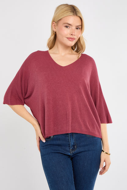 V-NECK SHORT SLEEVE TOP
