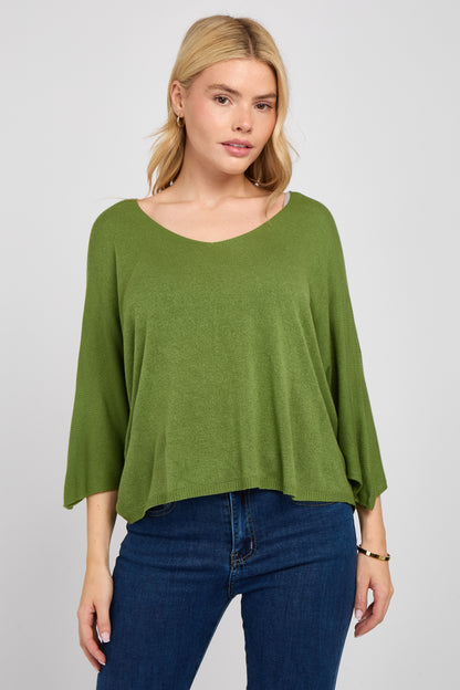 V-NECK SHORT SLEEVE TOP