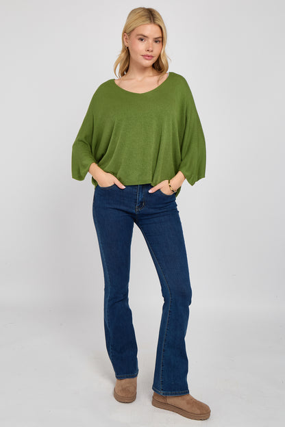 V-NECK SHORT SLEEVE TOP