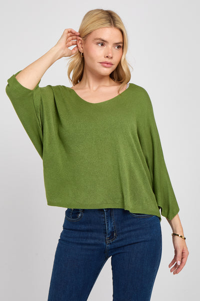 V-NECK SHORT SLEEVE TOP
