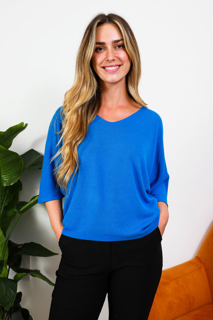 V-NECK SHORT SLEEVE TOP