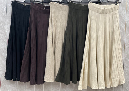 KNIT ELASTICATED SKIRT