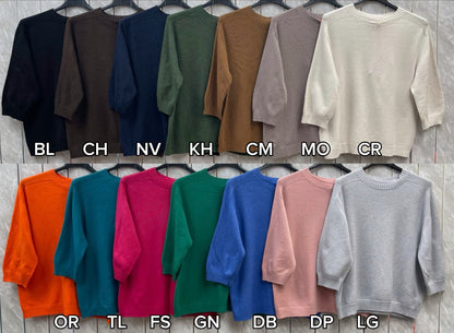 SCOOP NECK RIBBED JUMPER