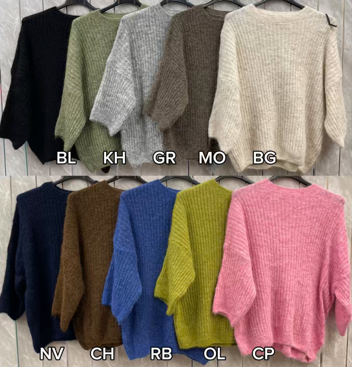 SCOOP NECK WOOL BLEND JUMPER