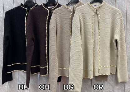 TEXTURED HIGH COLLAR JACKET
