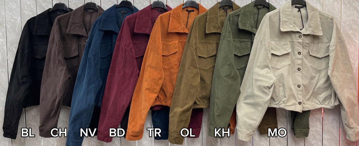 NEEDLECORD COLLARED JACKET