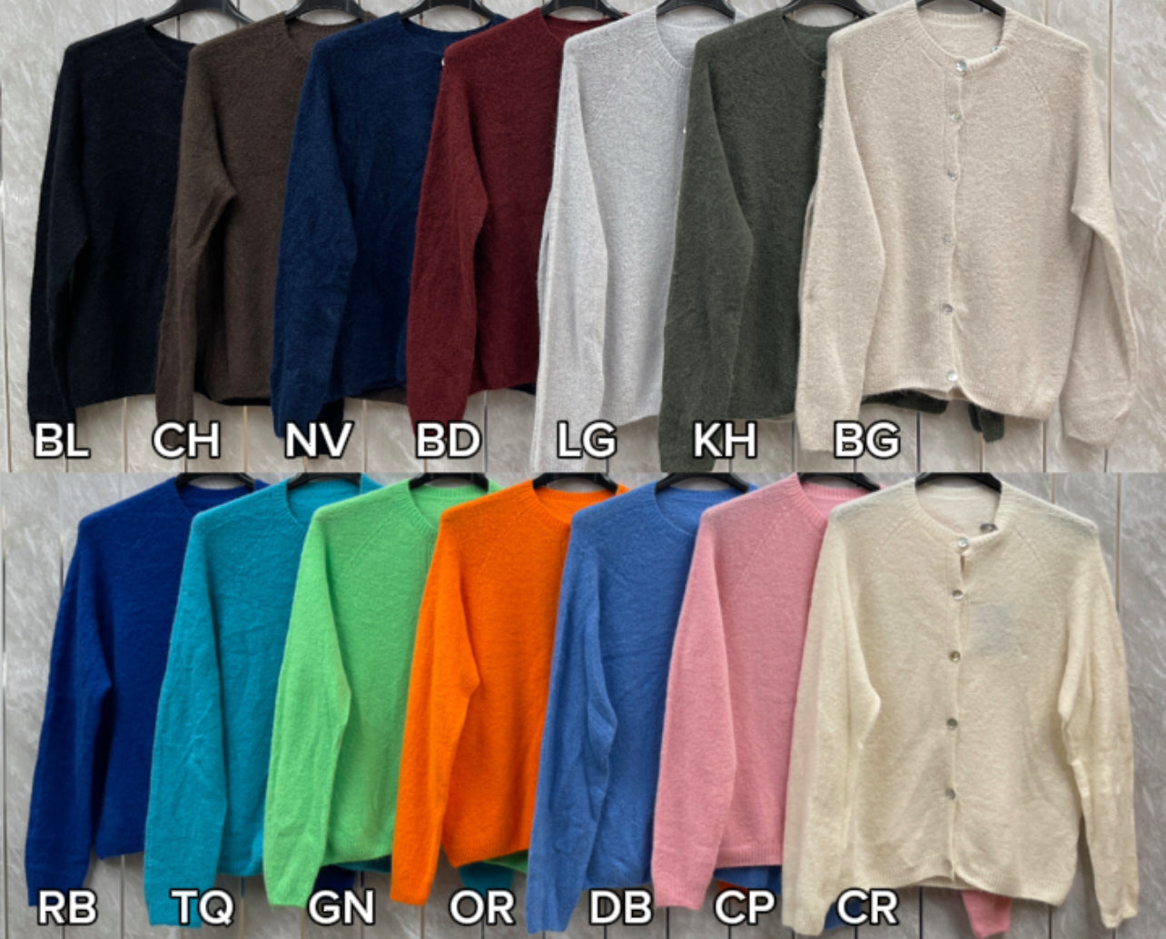 Alpaca Round Neck Cardigan