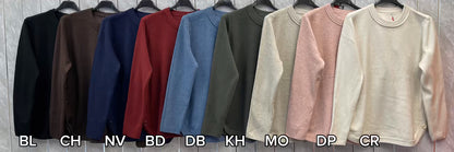 RIBBED SIDE BUTTON JUMPER
