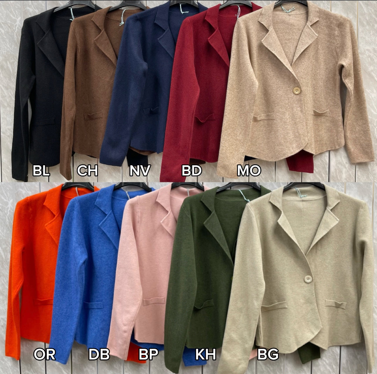 ONE BUTTON KNITTED CROP BLAZER