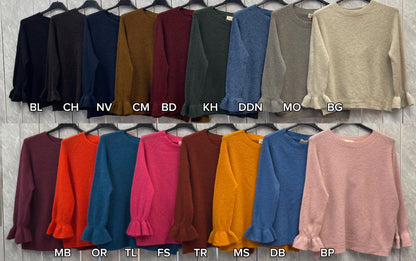 BABY ALPACA BELL SLEEVE JUMPER