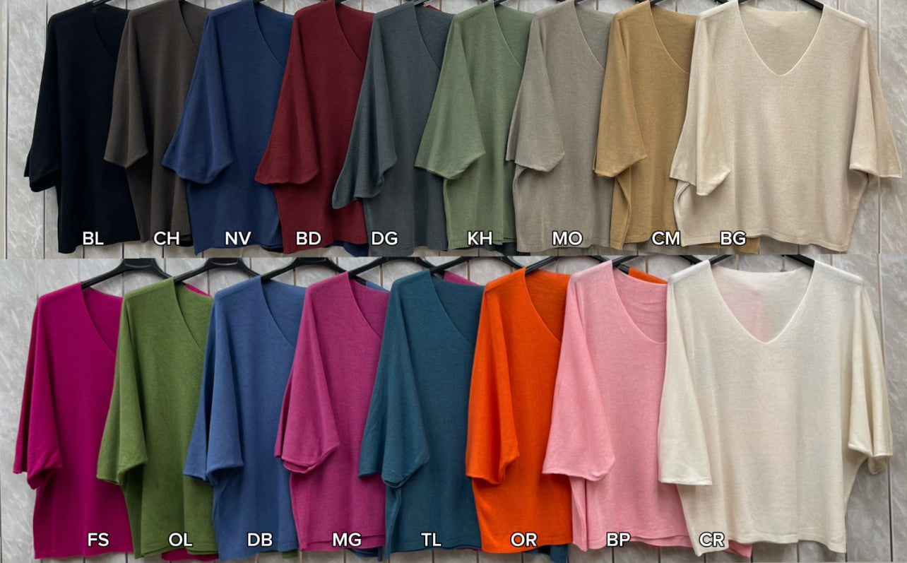 V-Neck Short Sleeve Top