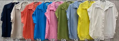 FULLY LINED HALF SLEEVE COTTON SHIRT