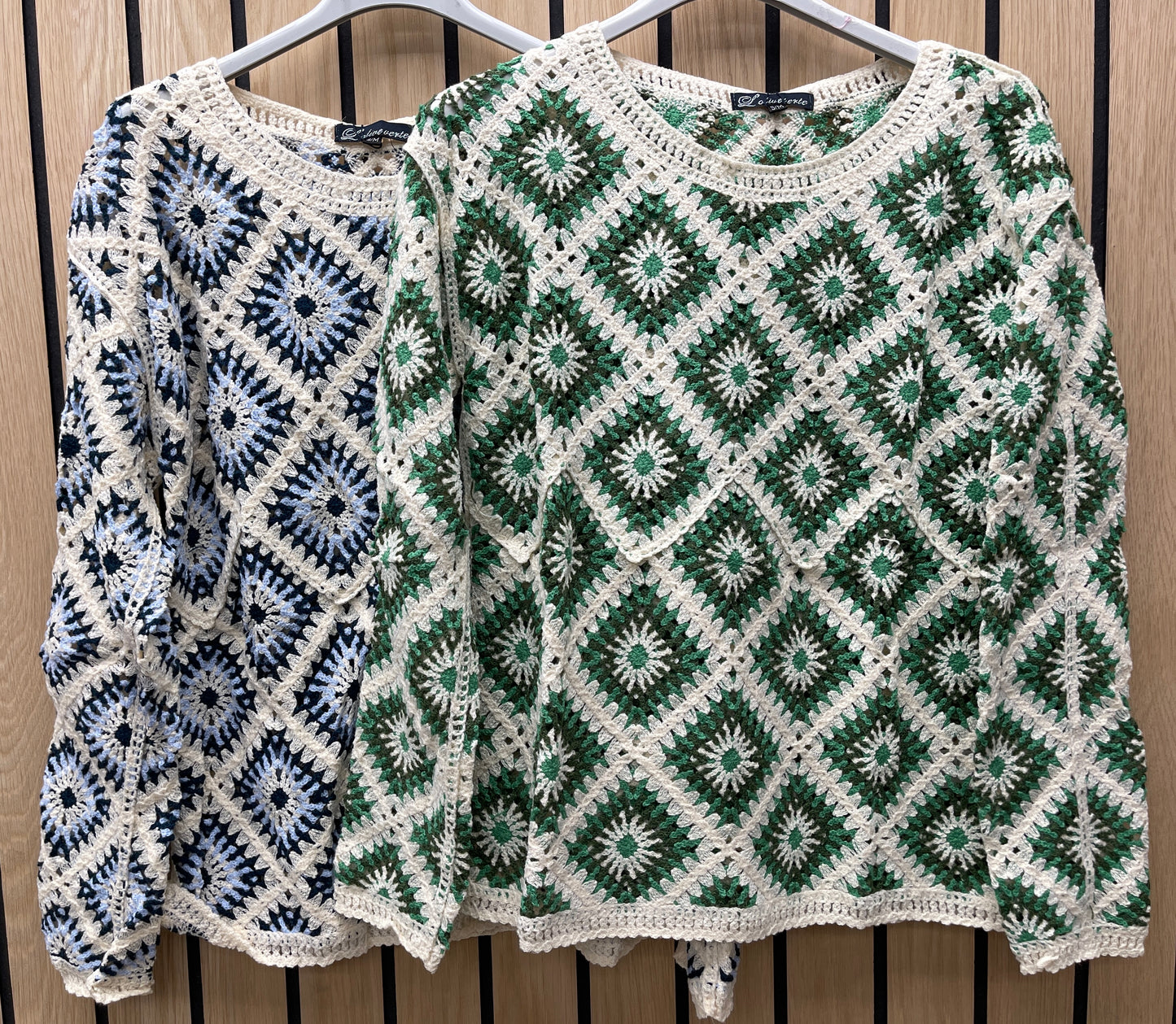 PATTERN LONG SLEEVE CROCHET TOP [PK-2]