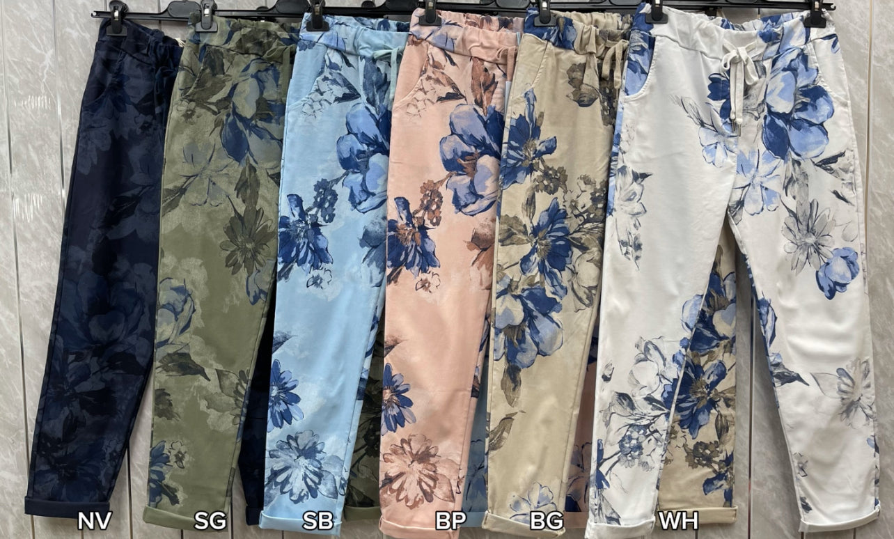 FLORAL PRINT MAGIC TROUSERS